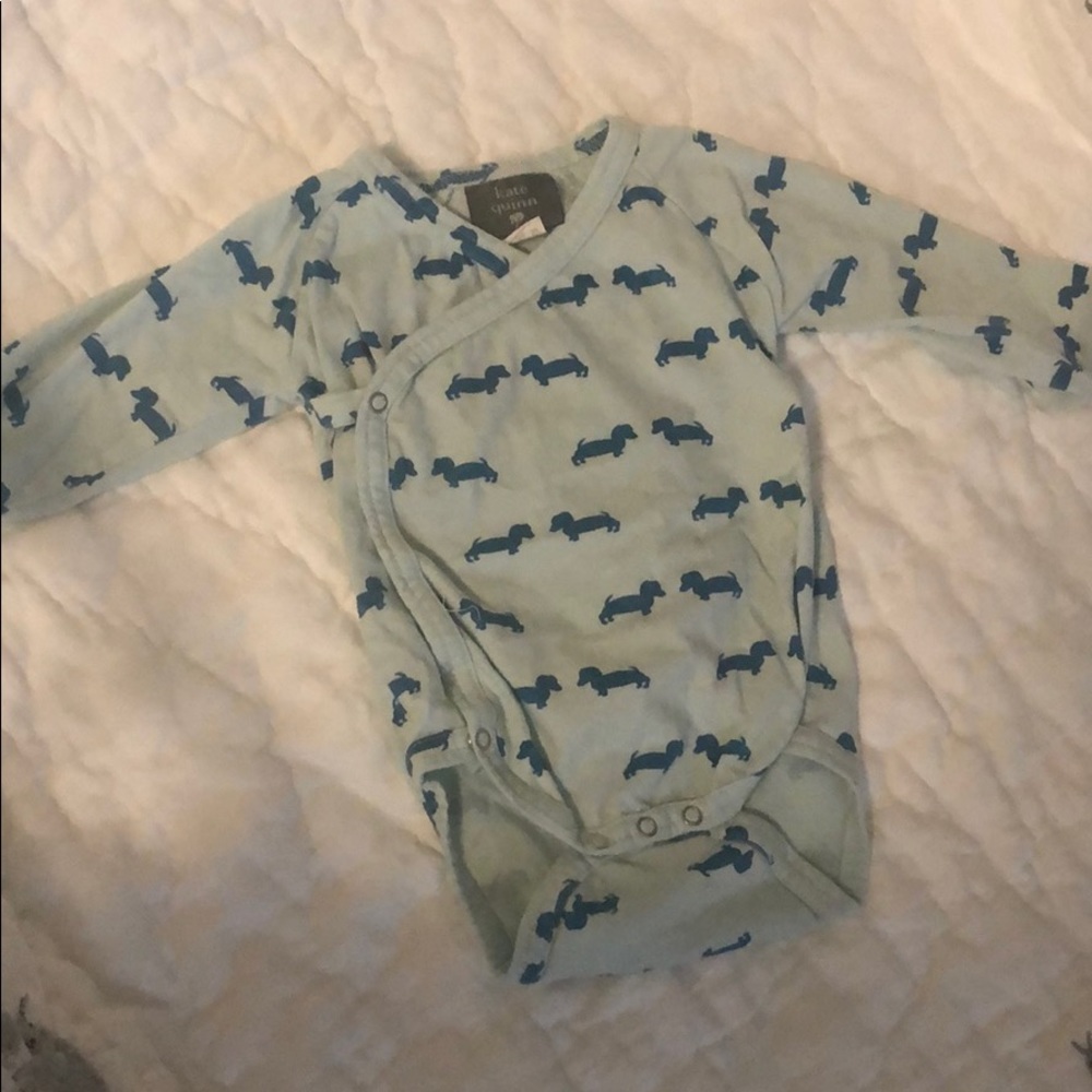 Kate Quinn Organics Dog Long Sleeve Onesie